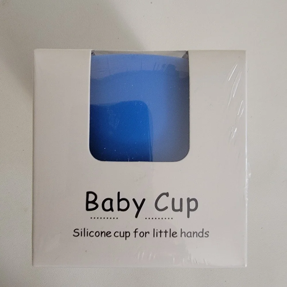 Silicone Baby Toddler Cups BPA-Free Spill Proof Pack of 2 New - Picture 2 of 8